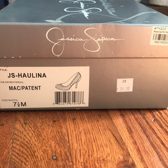 Jessica Simpson red and white heels size 7.5 - Picture 5 of 5